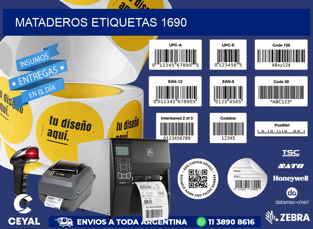Mataderos etiquetas 1690
