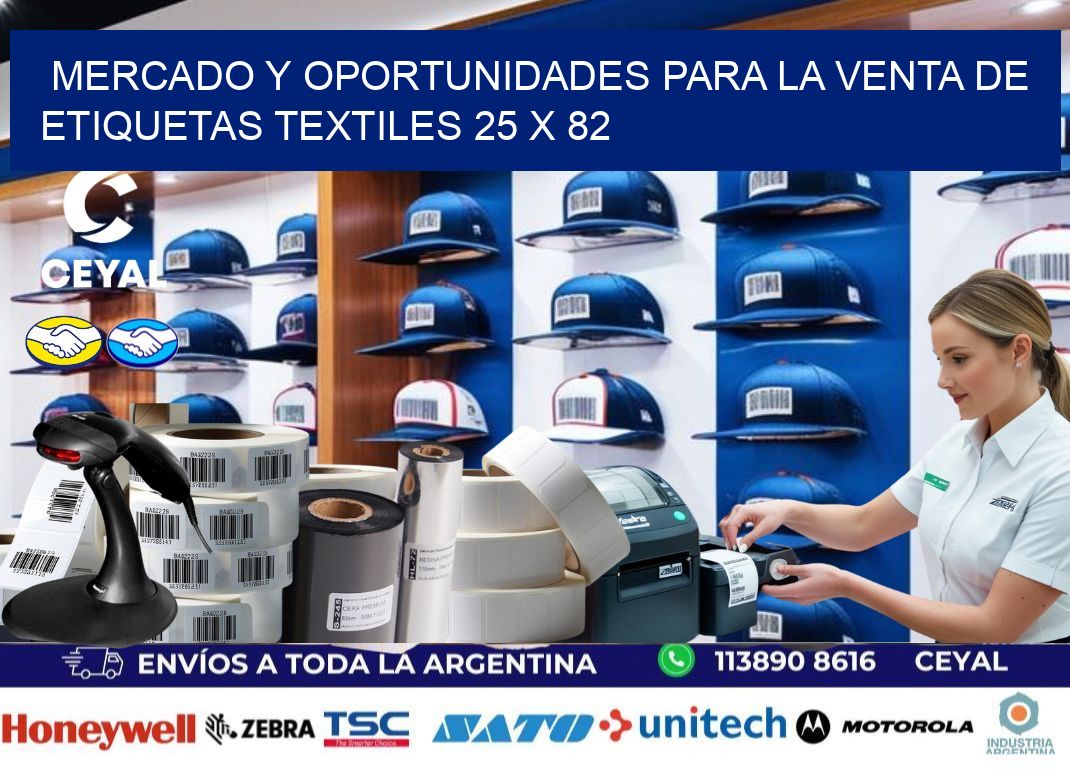 Mercado y Oportunidades para la Venta de Etiquetas Textiles 25 x 82