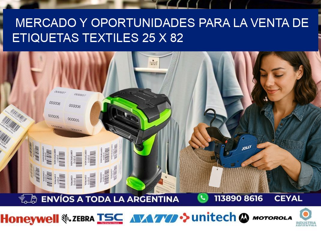 Mercado y Oportunidades para la Venta de Etiquetas Textiles 25 x 82