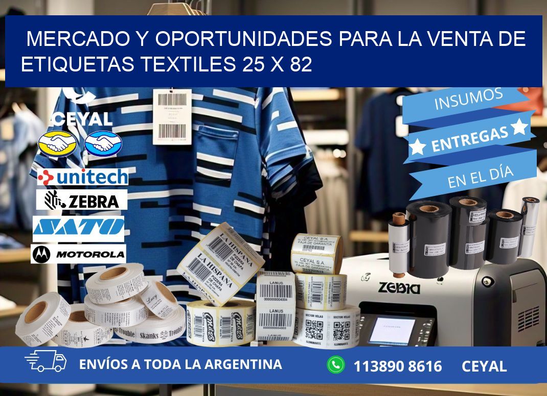 Mercado y Oportunidades para la Venta de Etiquetas Textiles 25 x 82