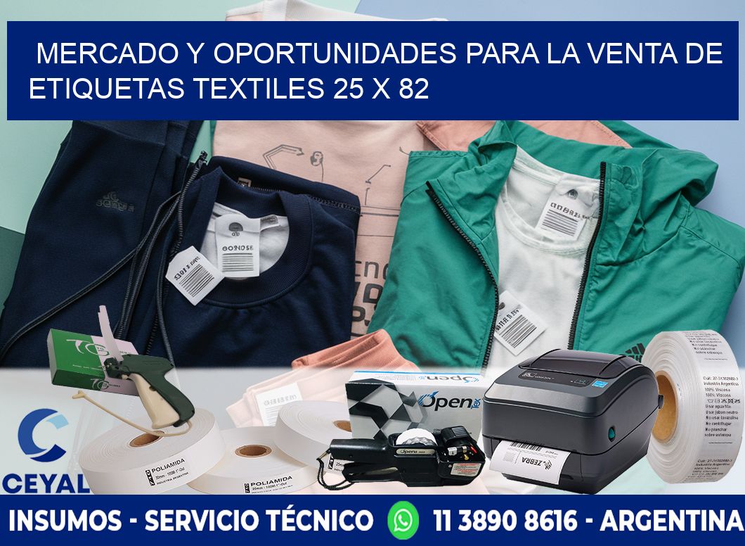 Mercado y Oportunidades para la Venta de Etiquetas Textiles 25 x 82