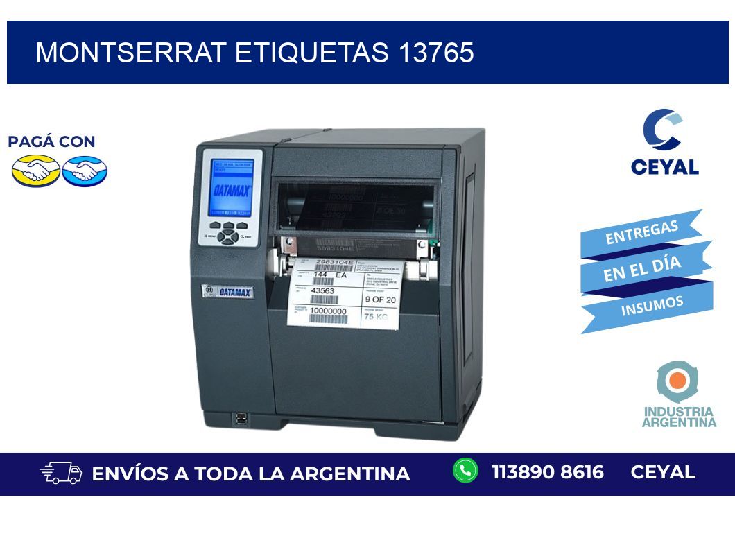 Montserrat etiquetas 13765