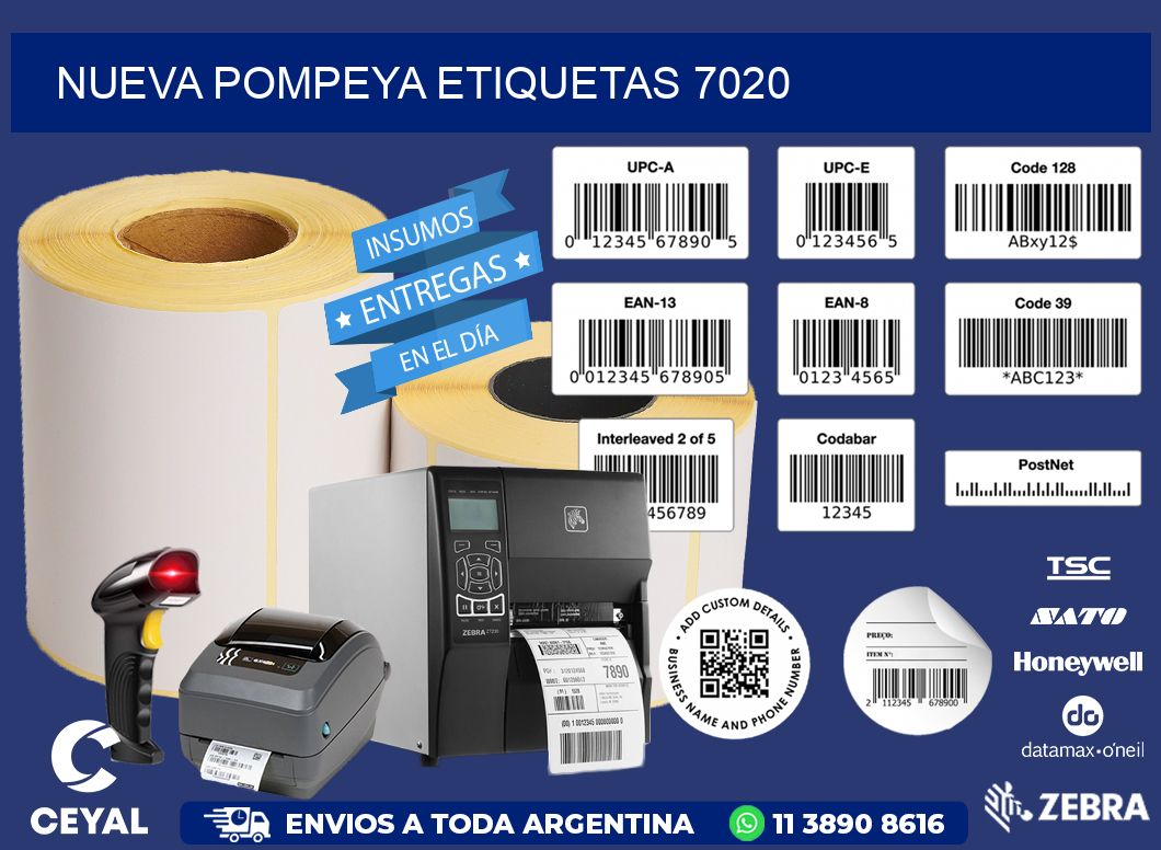 Nueva Pompeya etiquetas 7020