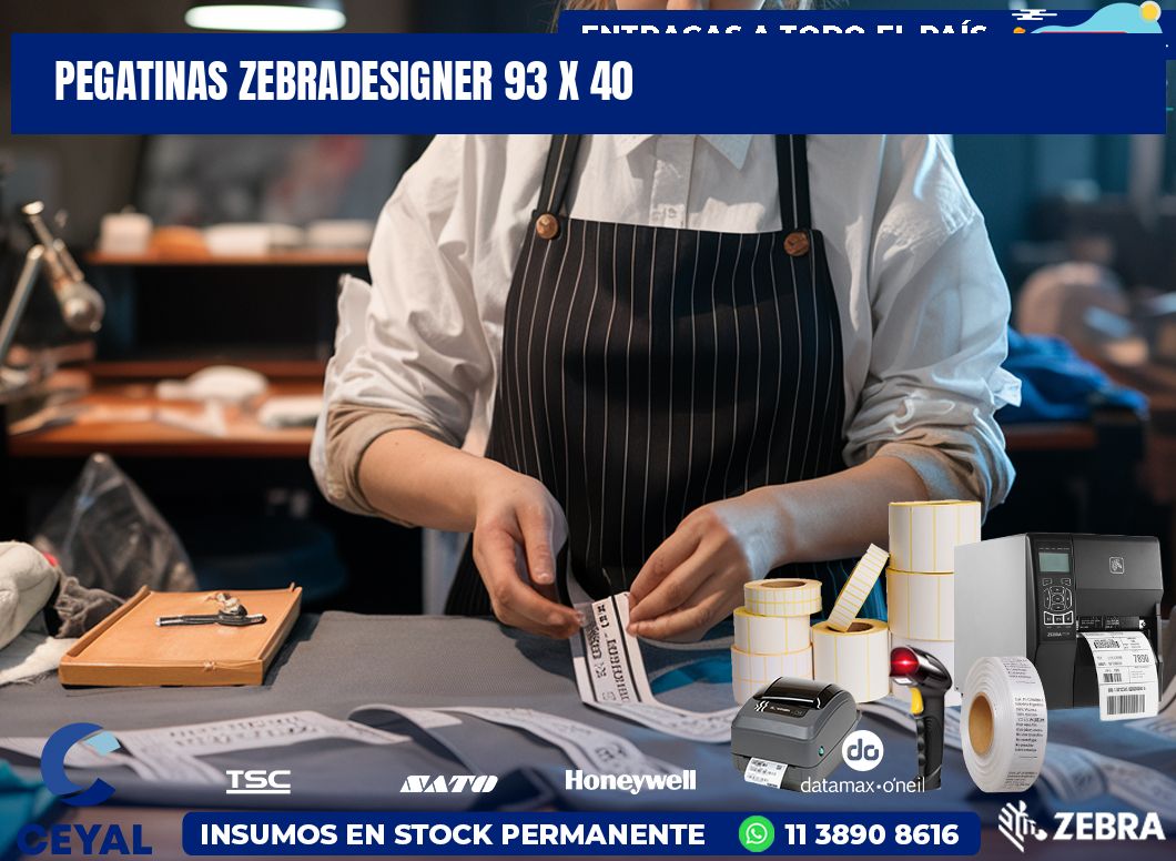 PEGATINAS zebradesigner 93 x 40