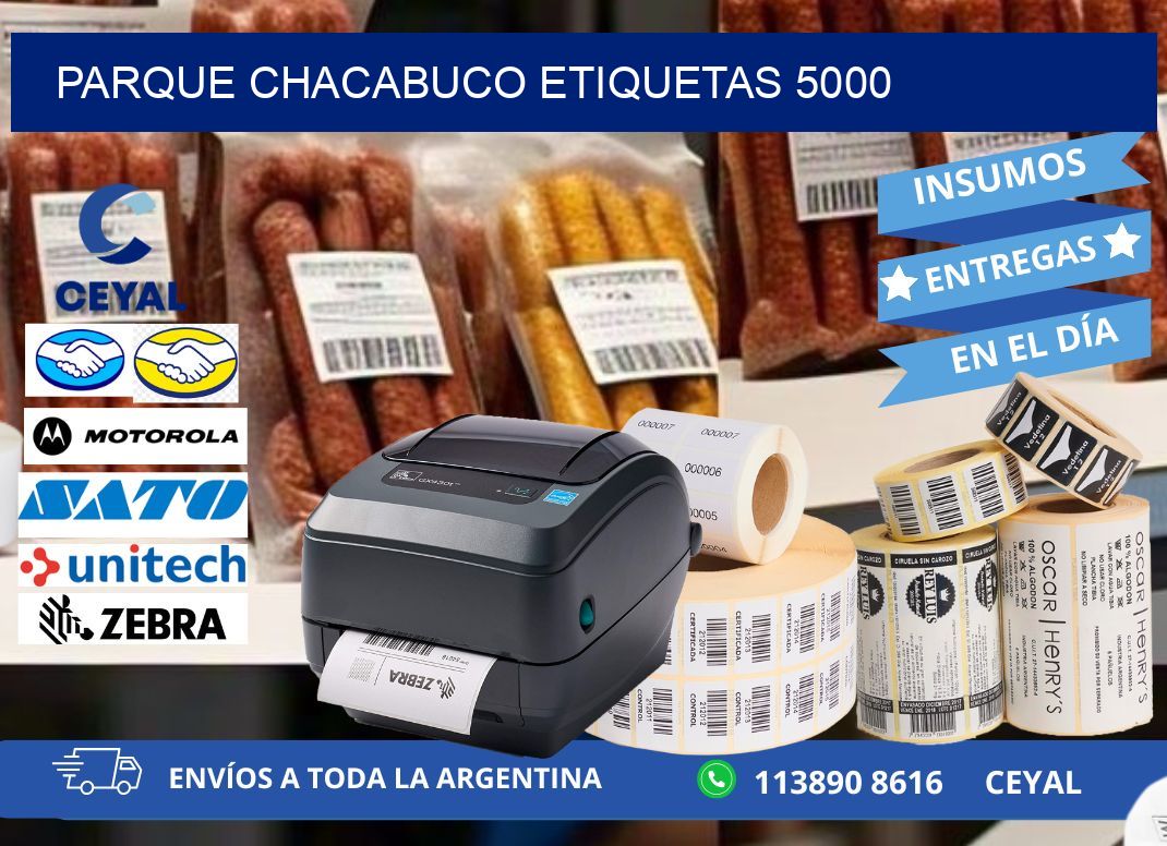 Parque Chacabuco etiquetas 5000