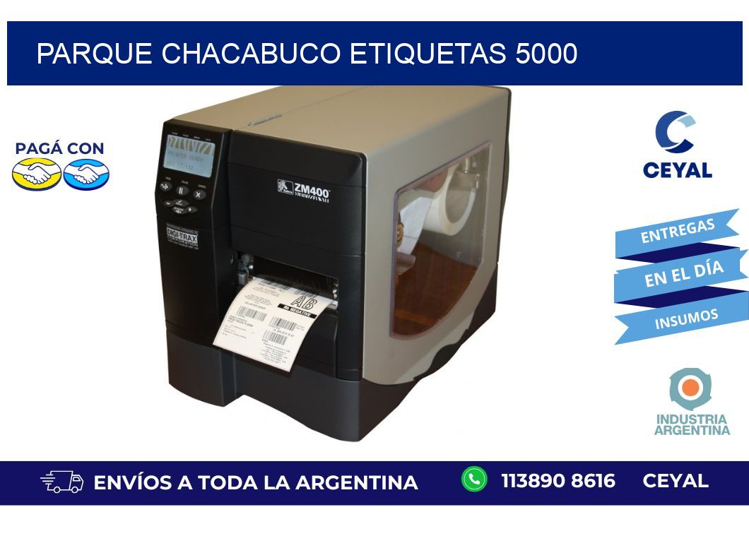 Parque Chacabuco etiquetas 5000