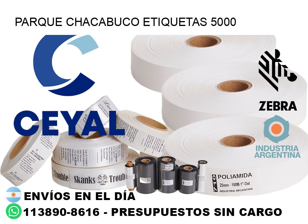 Parque Chacabuco etiquetas 5000