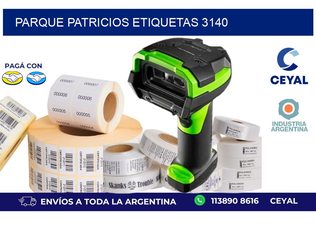 Parque Patricios etiquetas 3140