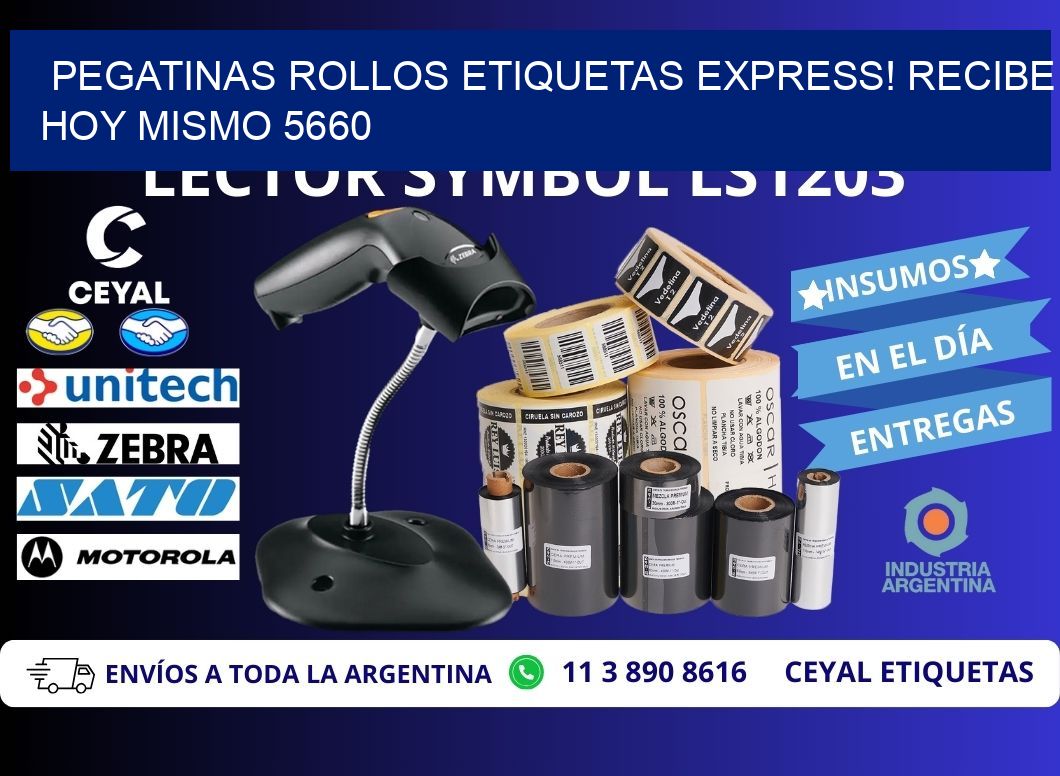 Pegatinas rollos etiquetas Express! Recibe Hoy Mismo 5660