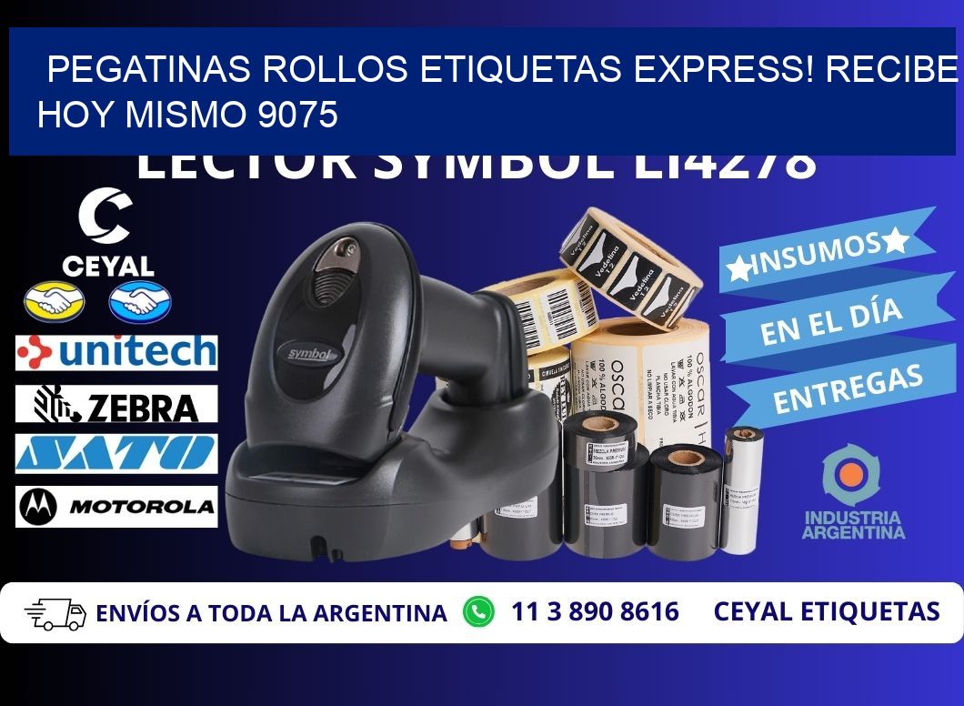 Pegatinas rollos etiquetas Express! Recibe Hoy Mismo 9075