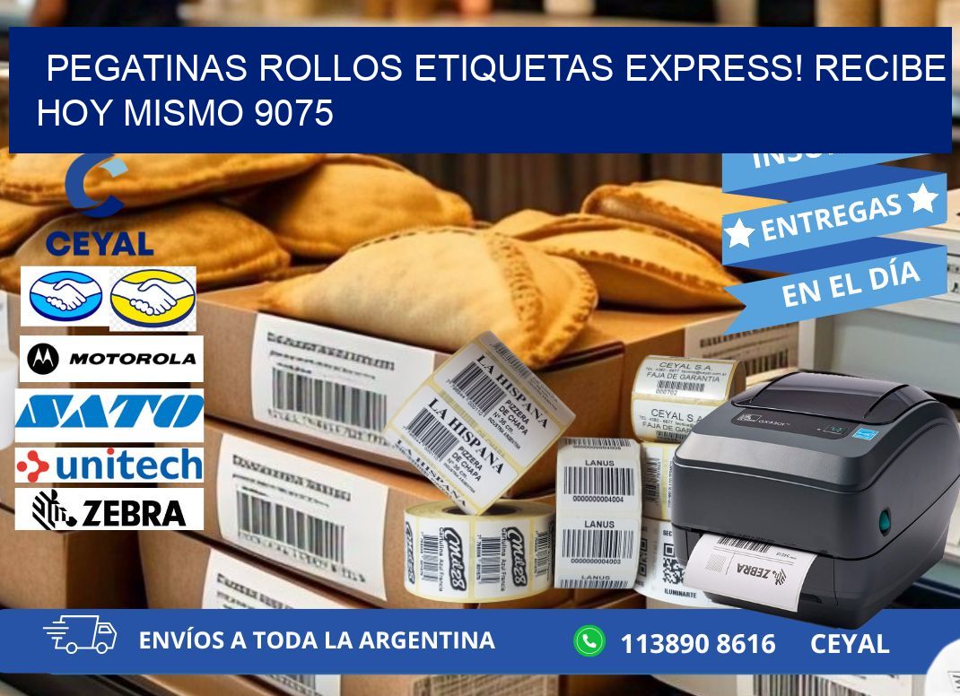 Pegatinas rollos etiquetas Express! Recibe Hoy Mismo 9075
