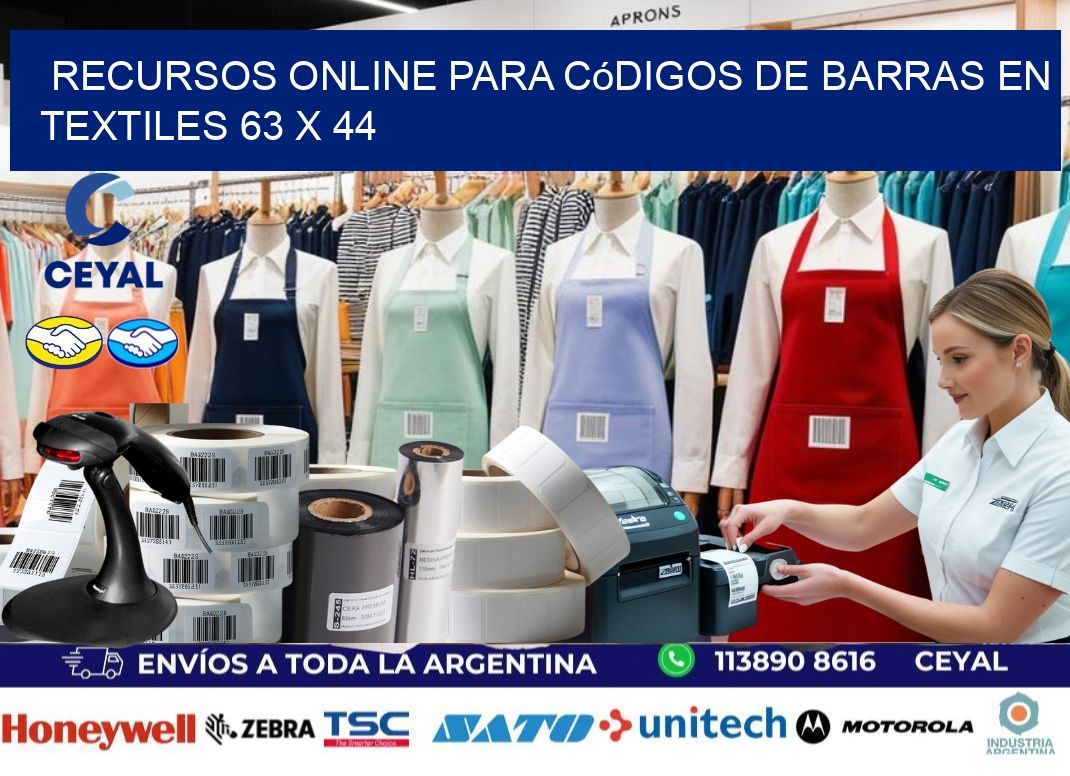 Recursos Online para Códigos de Barras en Textiles 63 x 44