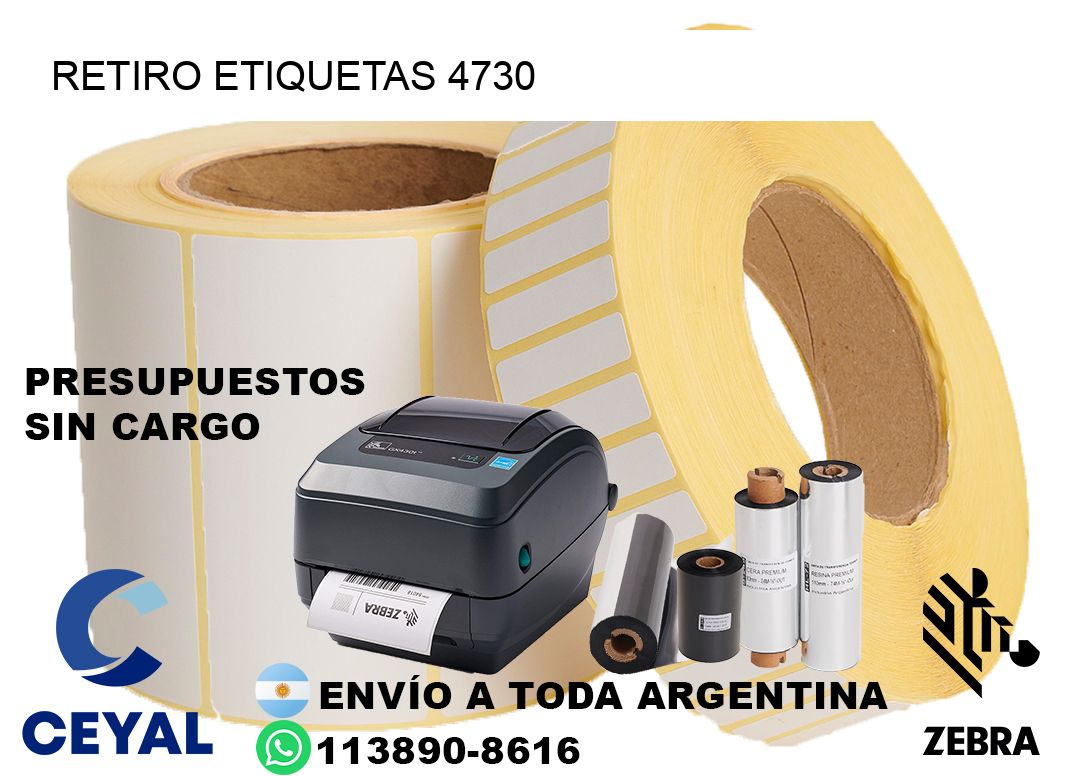 Retiro etiquetas 4730