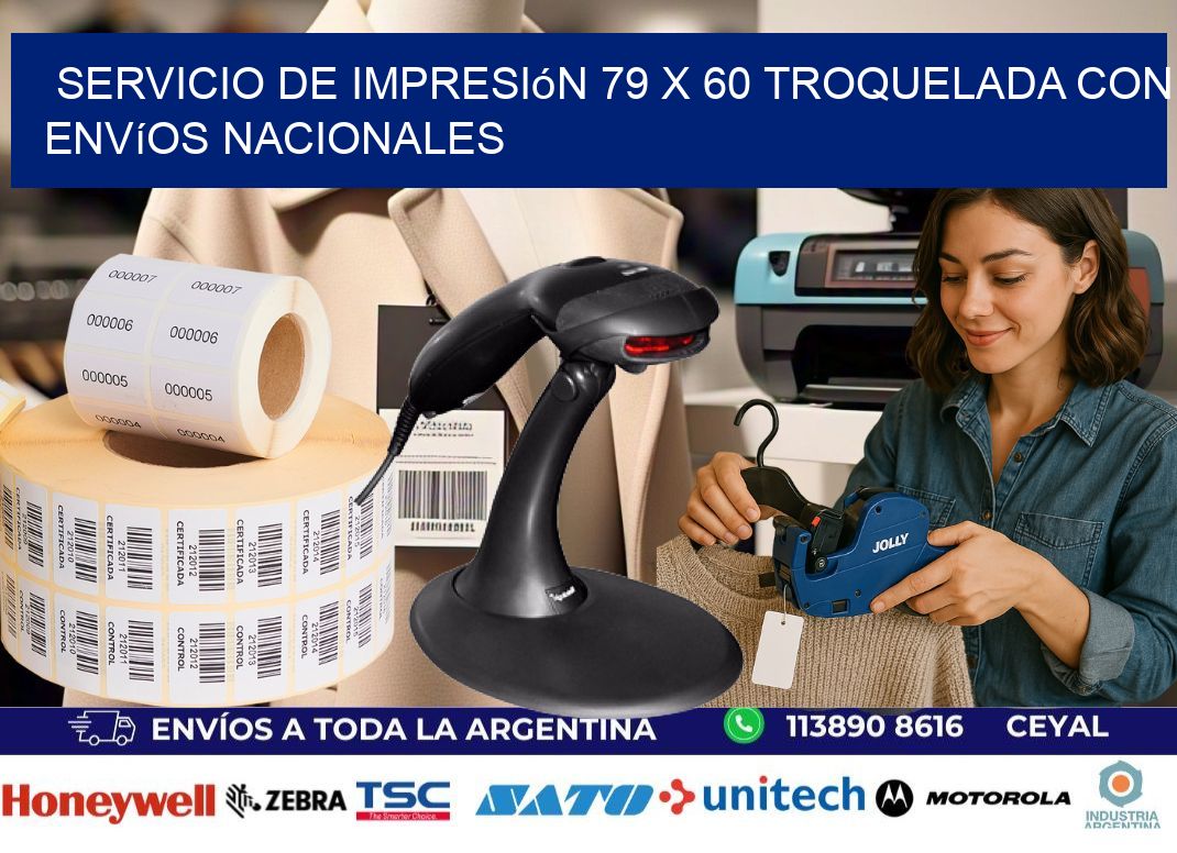 Servicio de impresión 79 x 60 troquelada con envíos nacionales