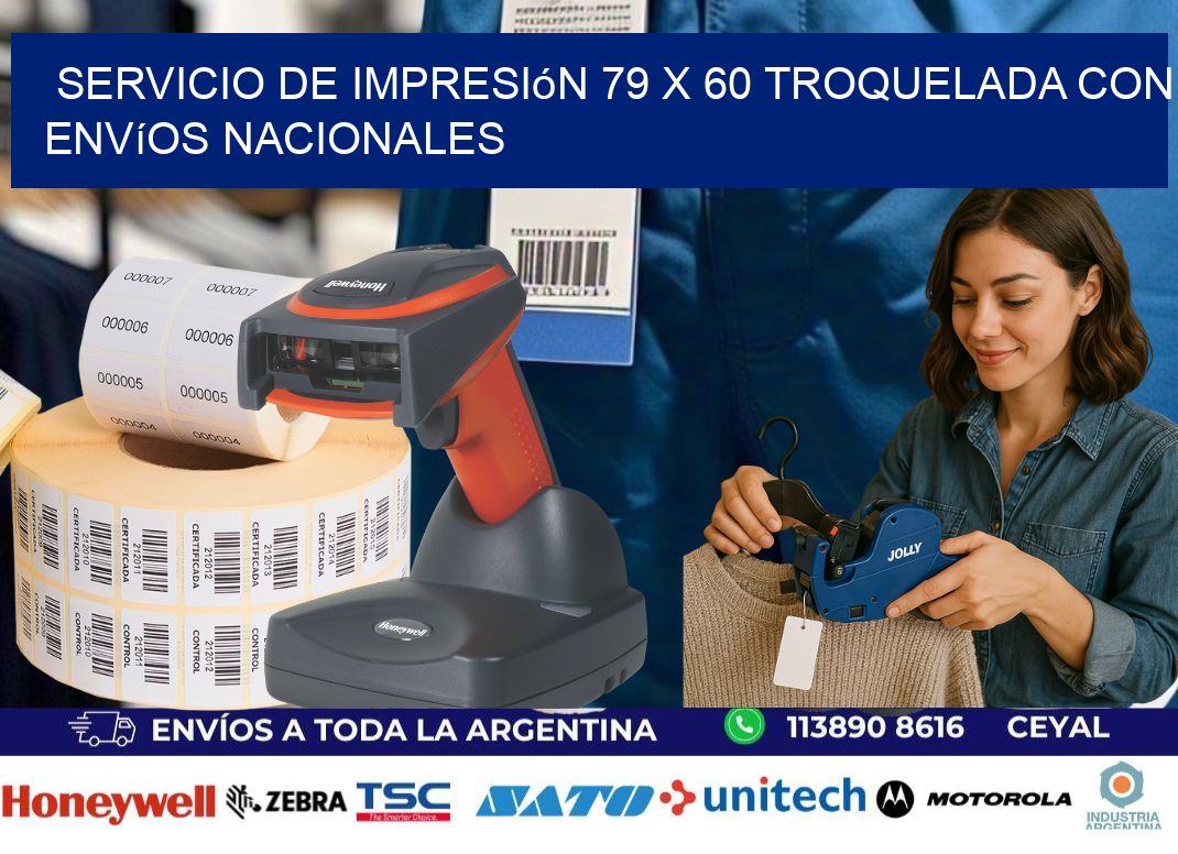 Servicio de impresión 79 x 60 troquelada con envíos nacionales