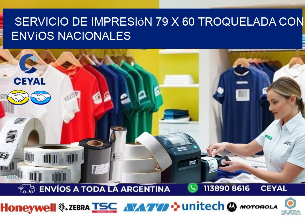 Servicio de impresión 79 x 60 troquelada con envíos nacionales