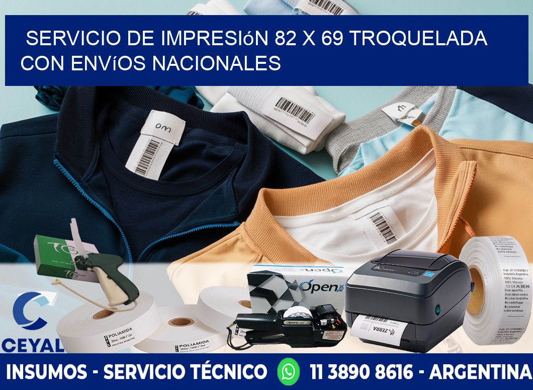 Servicio de impresión 82 x 69 troquelada con envíos nacionales