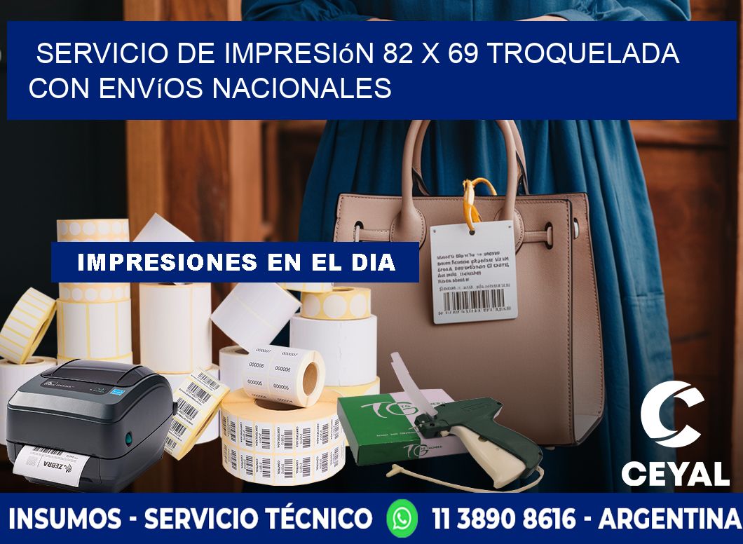 Servicio de impresión 82 x 69 troquelada con envíos nacionales