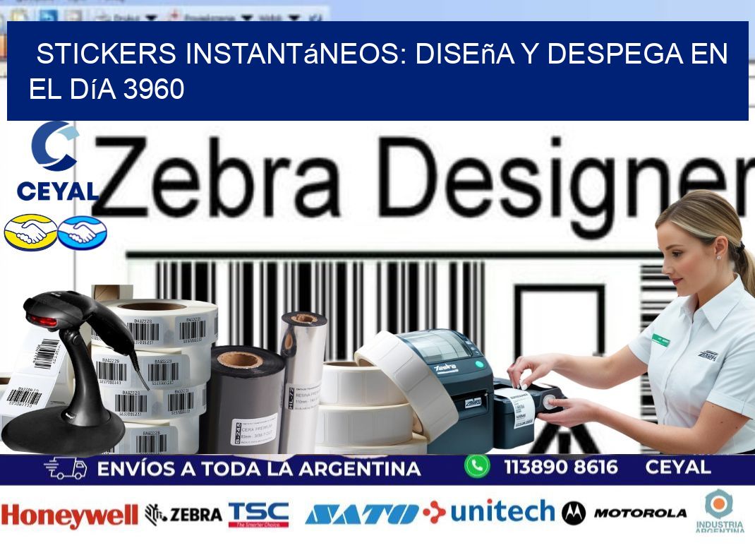 Stickers Instantáneos: Diseña y Despega en el Día 3960