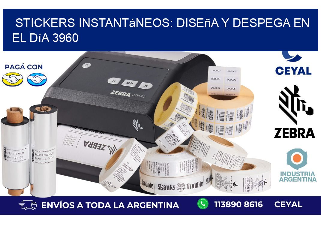 Stickers Instantáneos: Diseña y Despega en el Día 3960