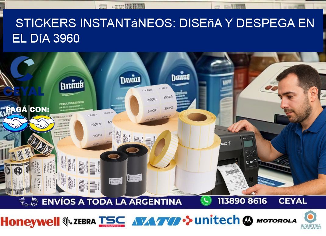 Stickers Instantáneos: Diseña y Despega en el Día 3960