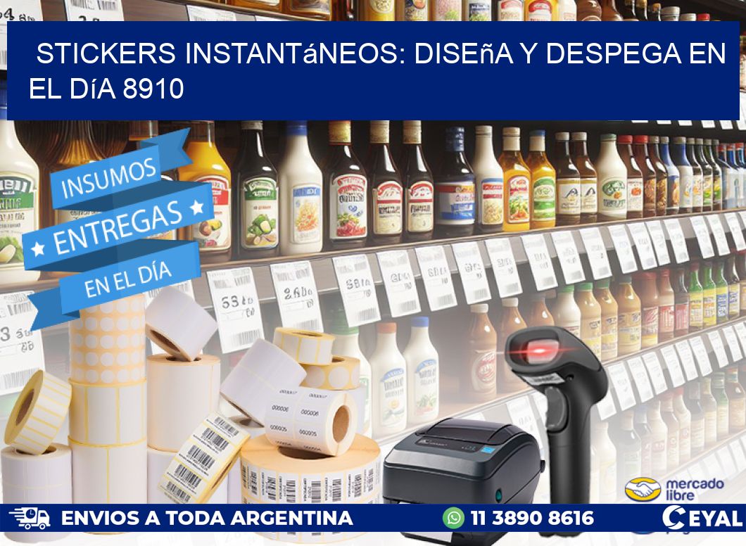 Stickers Instantáneos: Diseña y Despega en el Día 8910