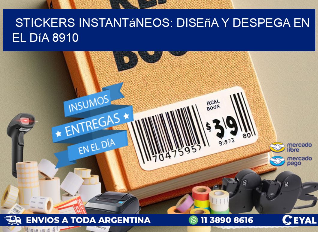 Stickers Instantáneos: Diseña y Despega en el Día 8910