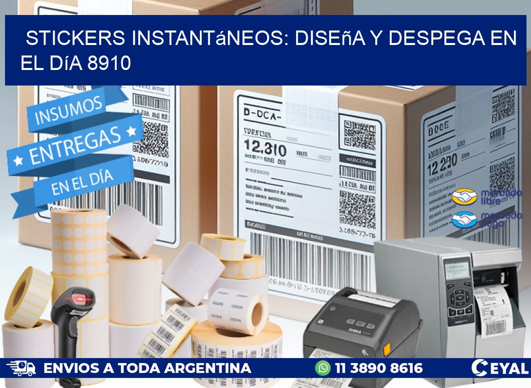 Stickers Instantáneos: Diseña y Despega en el Día 8910