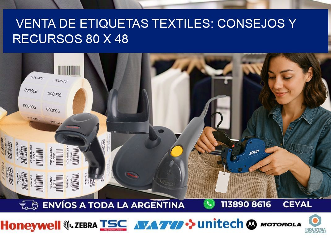 Venta de Etiquetas Textiles: Consejos y Recursos 80 x 48