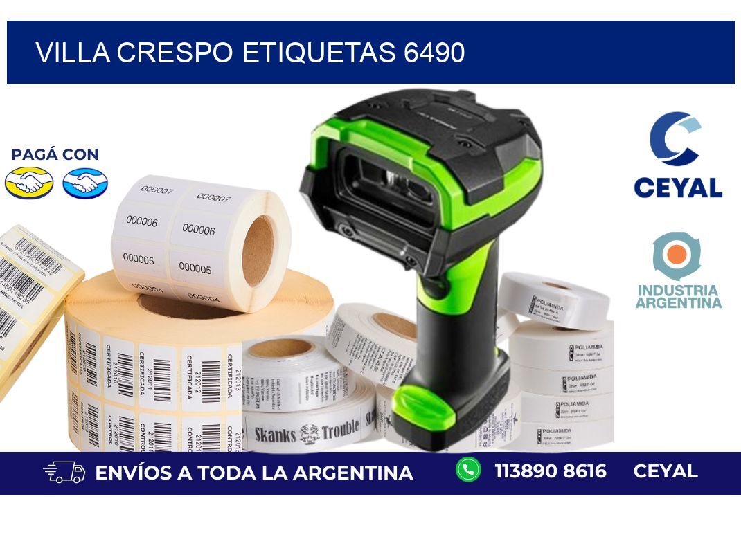 Villa Crespo etiquetas 6490