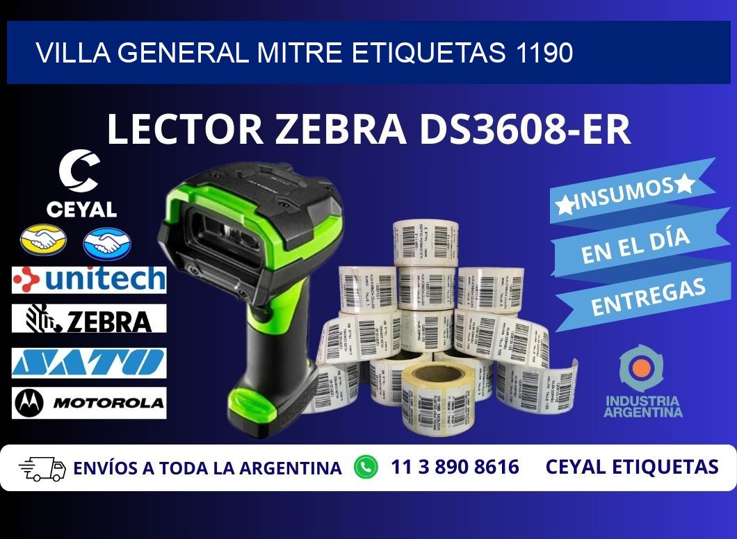 Villa General Mitre etiquetas 1190