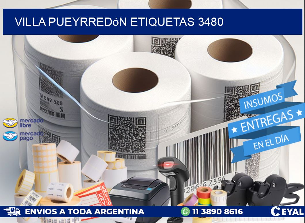 Villa Pueyrredón etiquetas 3480