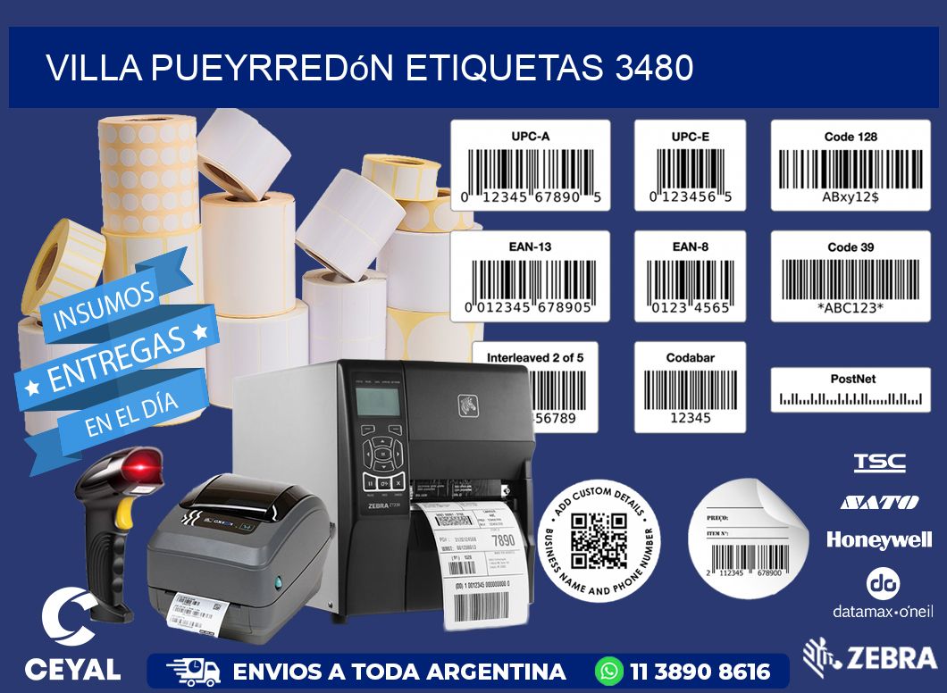 Villa Pueyrredón etiquetas 3480