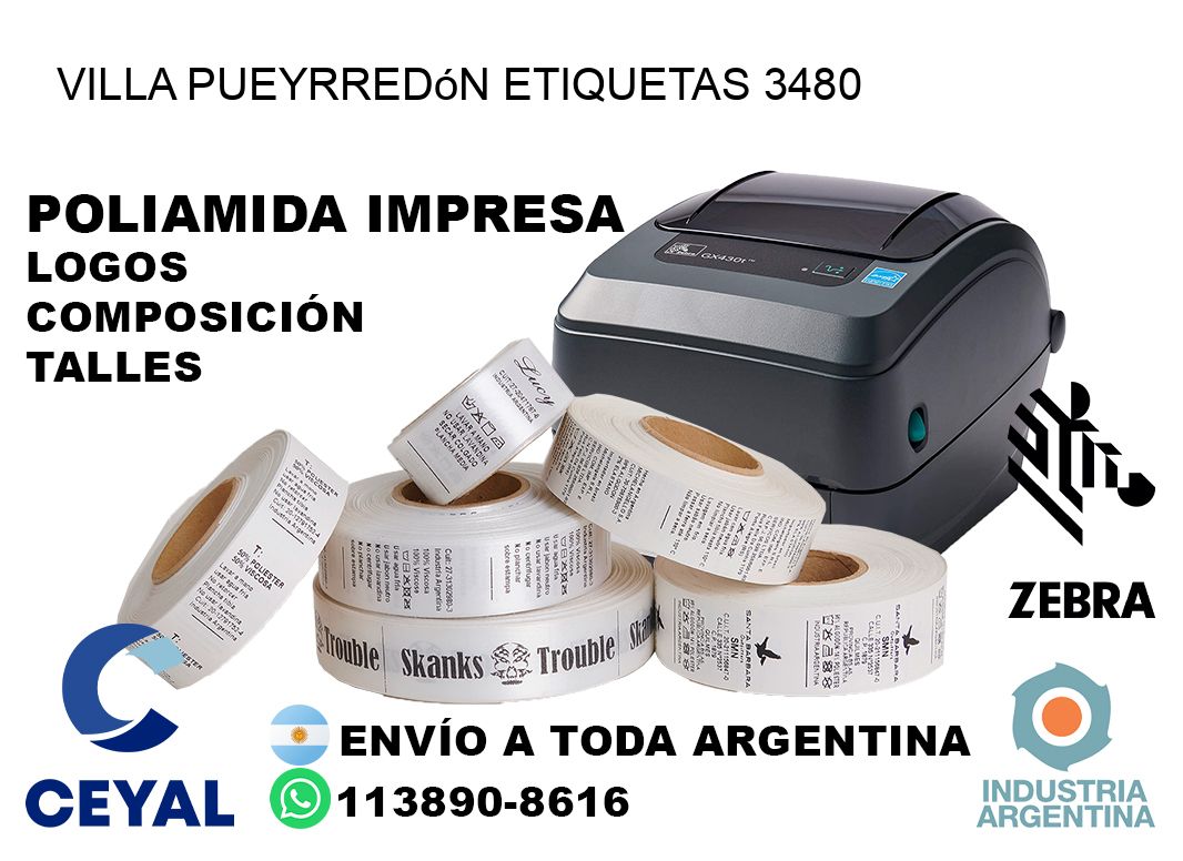 Villa Pueyrredón etiquetas 3480