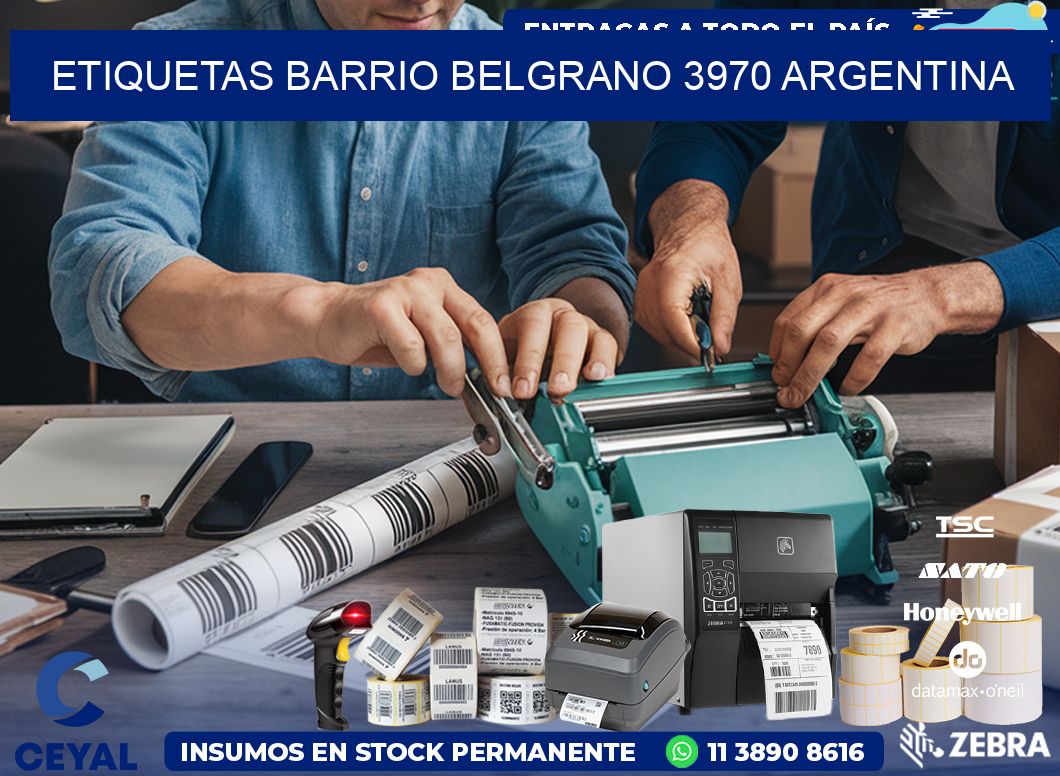 etiquetas barrio belgrano 3970 argentina