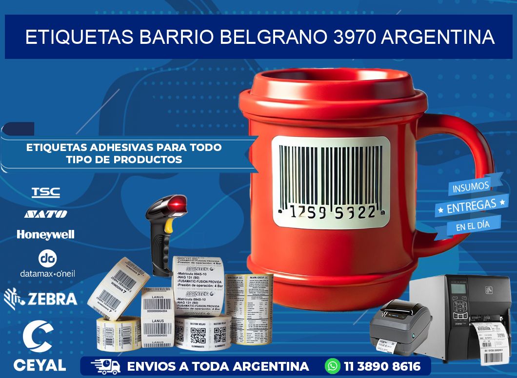 etiquetas barrio belgrano 3970 argentina