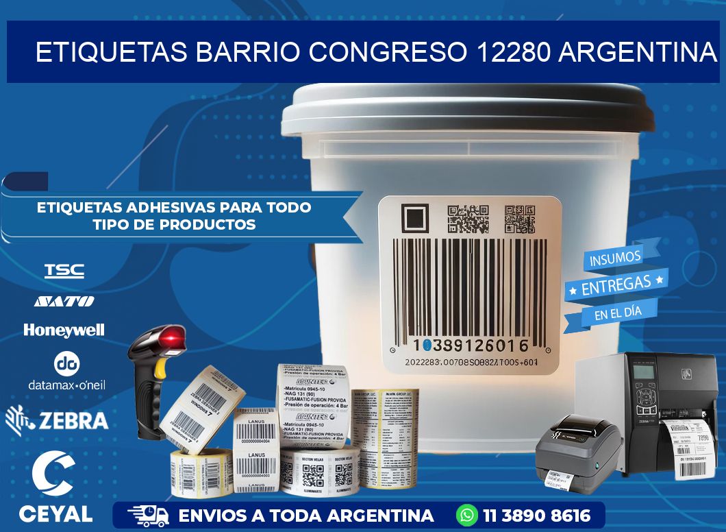 etiquetas barrio congreso 12280 argentina