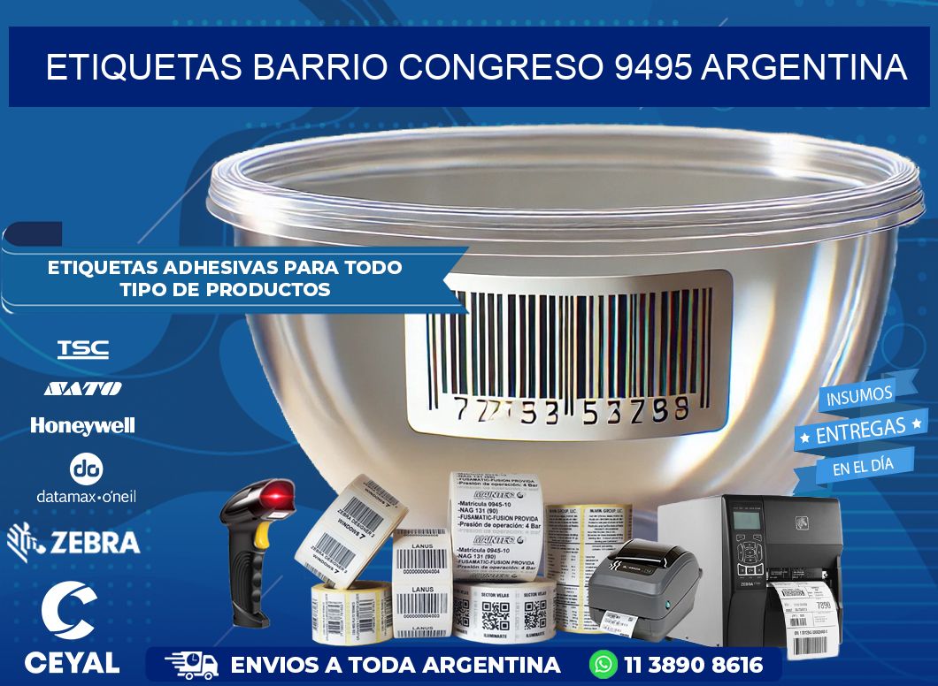 etiquetas barrio congreso 9495 argentina