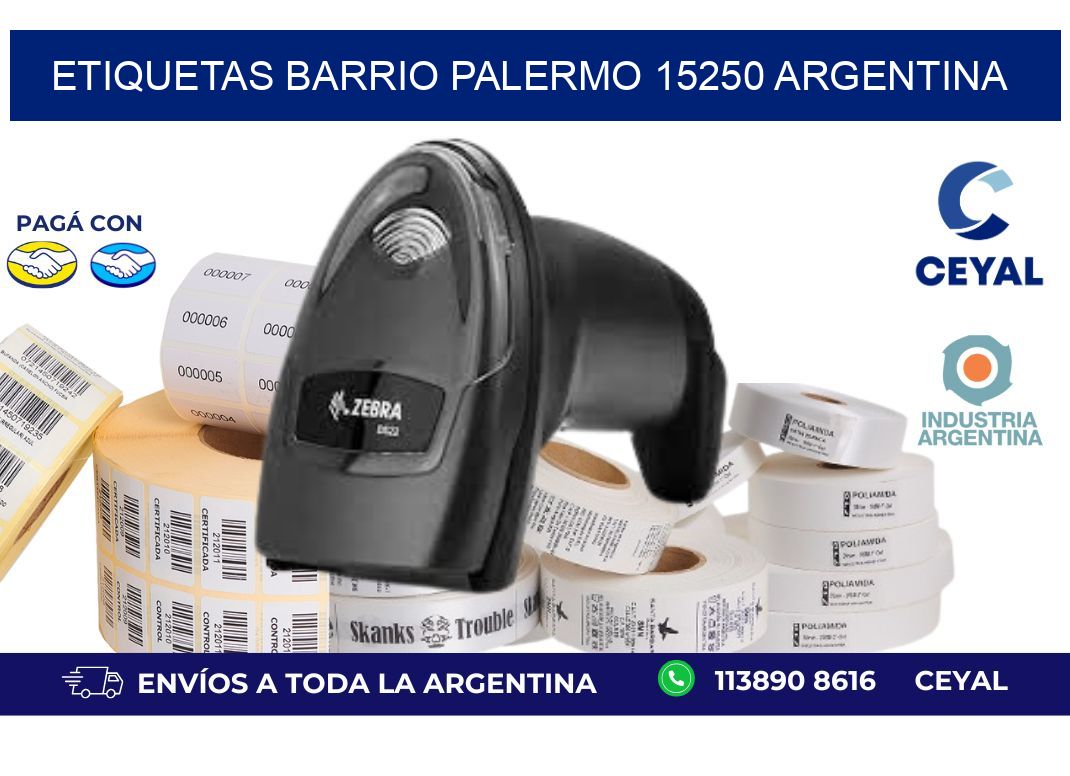 etiquetas barrio palermo 15250 argentina