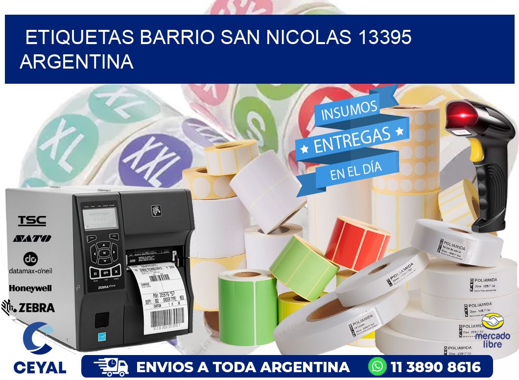 etiquetas barrio san nicolas 13395 argentina