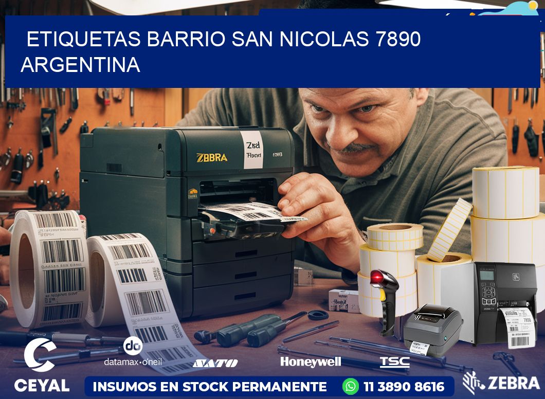 etiquetas barrio san nicolas 7890 argentina