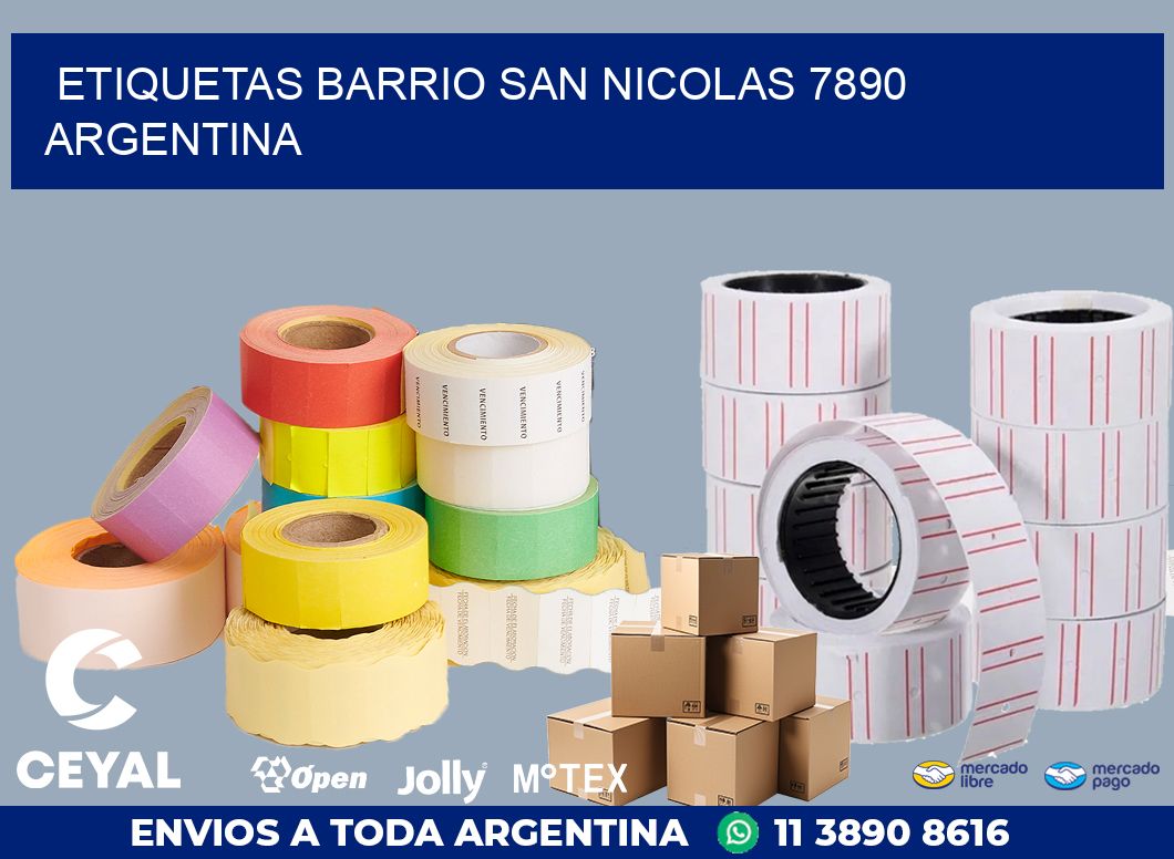 etiquetas barrio san nicolas 7890 argentina