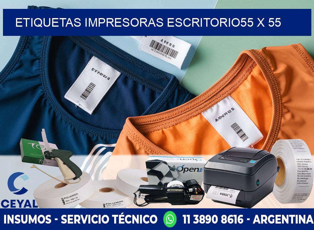 etiquetas impresoras escritorio55 x 55