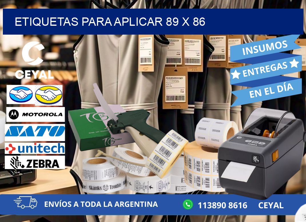 etiquetas para aplicar 89 x 86