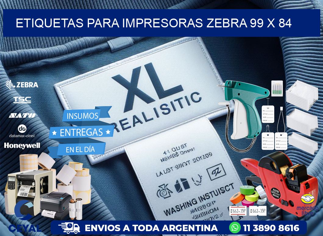 etiquetas para impresoras zebra 99 x 84