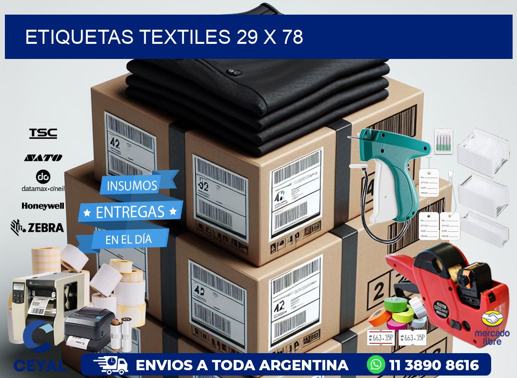 etiquetas textiles 29 x 78
