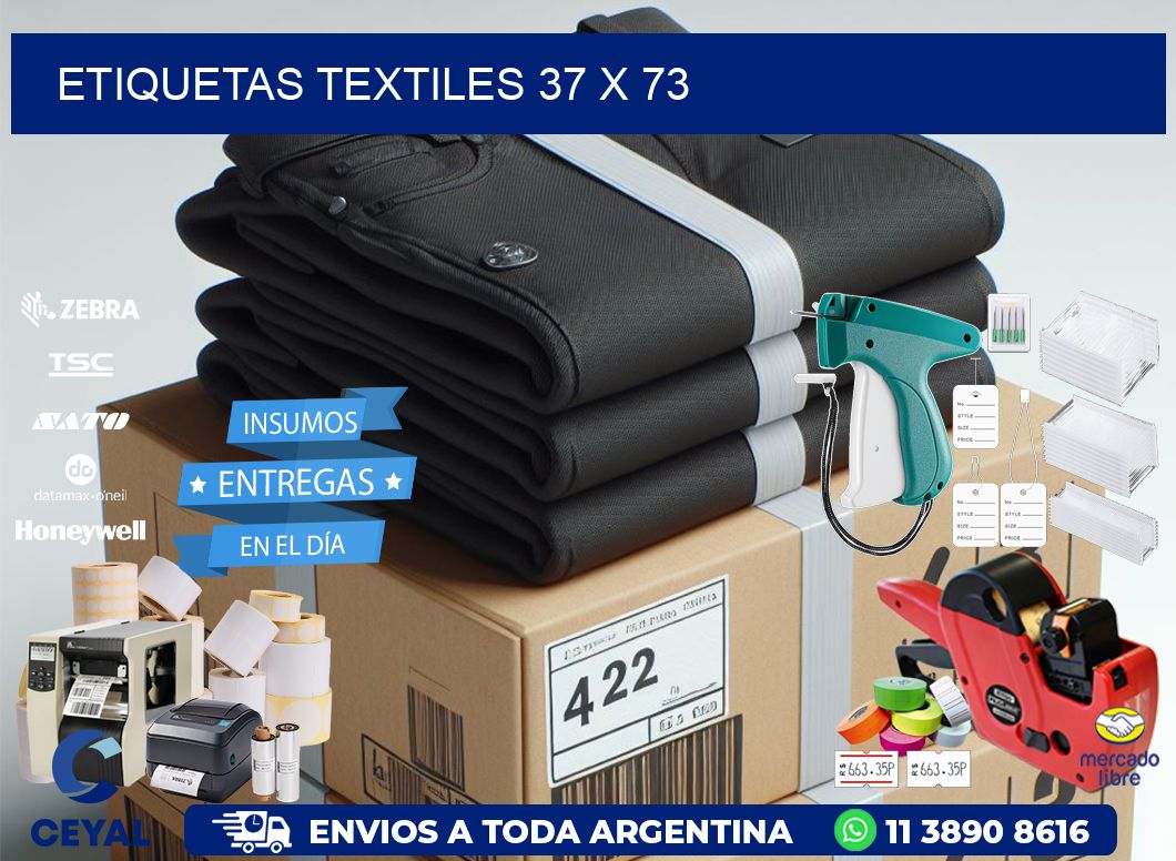 etiquetas textiles 37 x 73