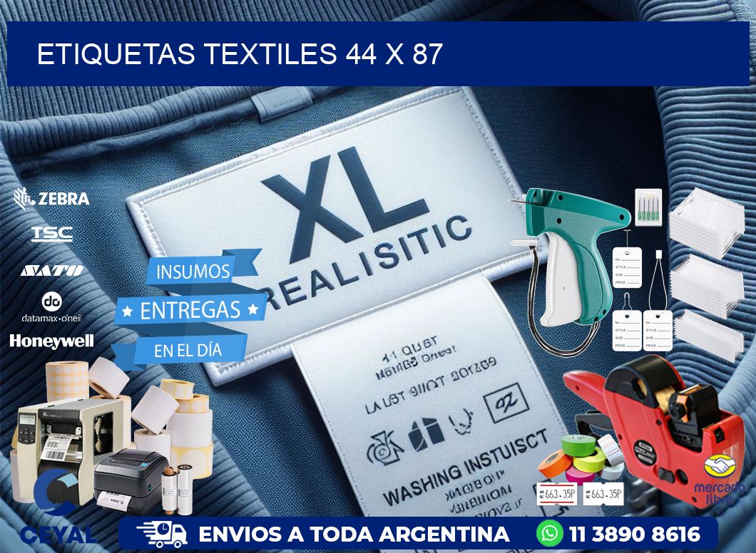 etiquetas textiles 44 x 87