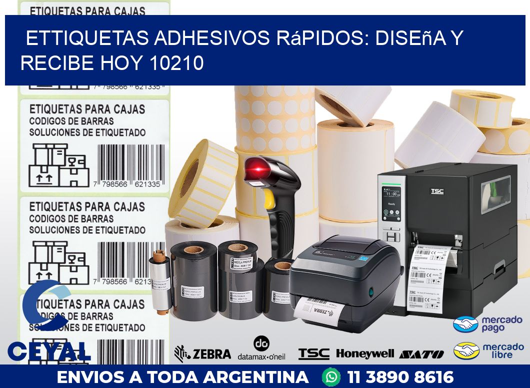 ettiquetas Adhesivos Rápidos: Diseña y Recibe Hoy 10210
