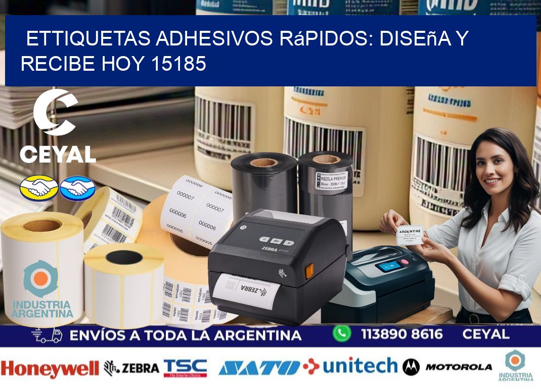 ettiquetas Adhesivos Rápidos: Diseña y Recibe Hoy 15185